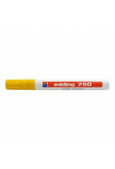 Marcador permanente Edding 750 amarillo