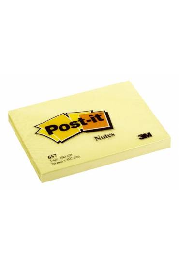 Bloc notas post-it 76x102mm 100h amarillo