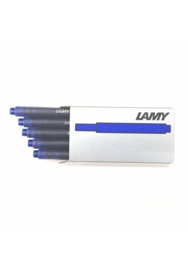 Caja 5 cartuchos tinta pluma Lamy T10 azul