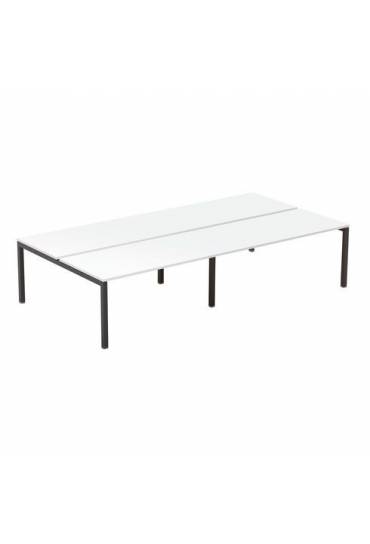 Conjunto 4 mesas140 antracita Arko blanco
