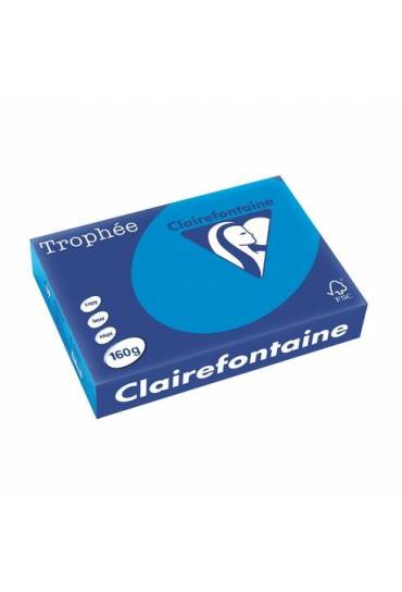 Papel Clairefontaine A4 160g 250 hojas turquesa