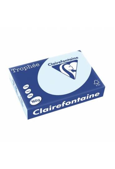 Papel Clairefontaine A4 160g 250 hojas azul pastel