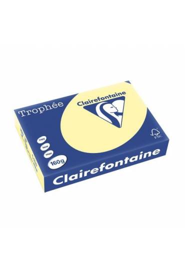 Papel Clairefontaine A4 160g 250h amarillo canario