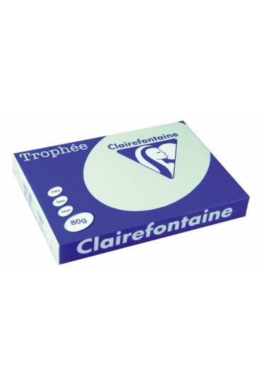 Papel Clairefontaine A3 80g 500 hojas verde pastel
