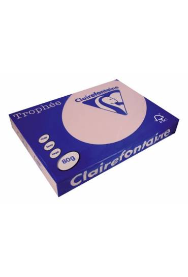 Papel Clairefontaine A3 80g 500 hojas rosa pastel
