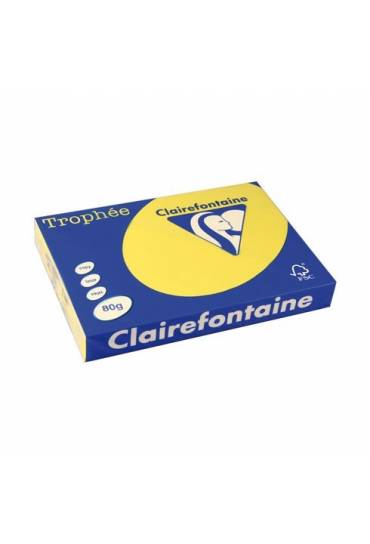 Papel Clairefontaine A3 80g 500 h amarillo vivo