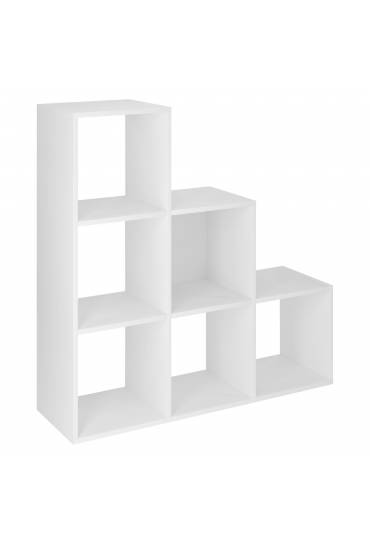 Estructura Maxicubo 6 casillas escalera blanco