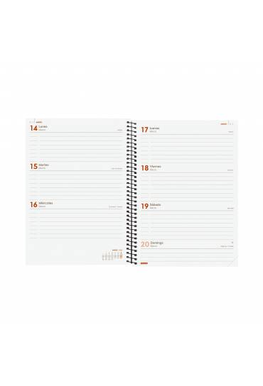 Agenda Finocam Opaque E10 215x155 S/V negra