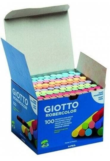 Caja 100 tizas Robercolor Giotto colores surtidos