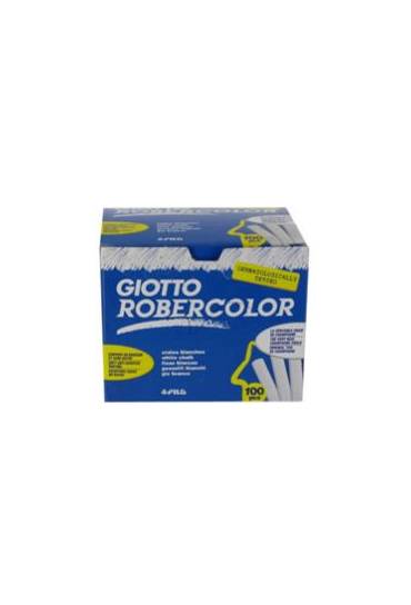Caja 100 tizas Robercolor Giotto blancas