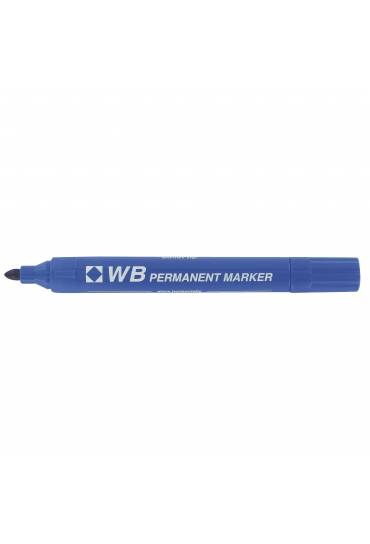Marcador permanente WB punta redonda 2mm azul