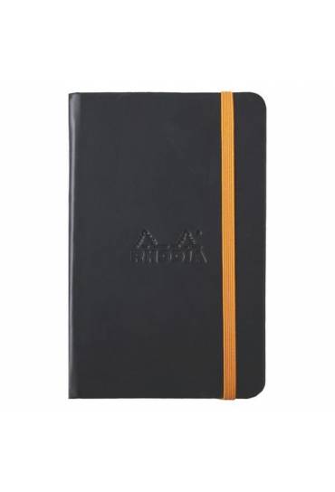 Cuaderno Rhodiarama A6 rayado negro