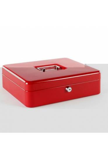 Caja caudales 30cm 9 compartimentos rojo