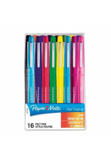 Blister 16 rotuladores papermate flair surtidos