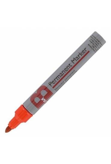 Marcador permanente JMB trazo 1,8 mm rojo