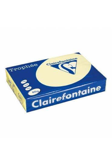Papel Clairefontaine A4 80g 500 h amarillo canario