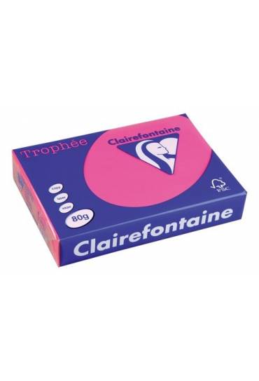Papel Clairefontaine A4 80g 500 hojas Fucsia