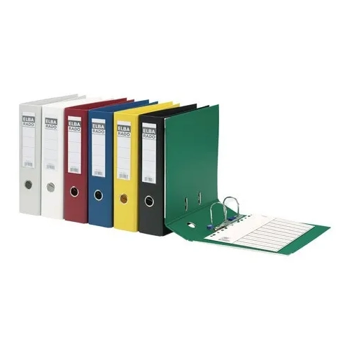 Archivador ancho PVC Elba rado A4 negro