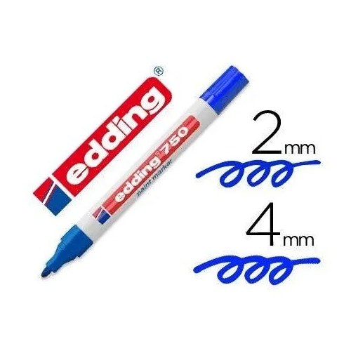 Marcador edding 750 azul