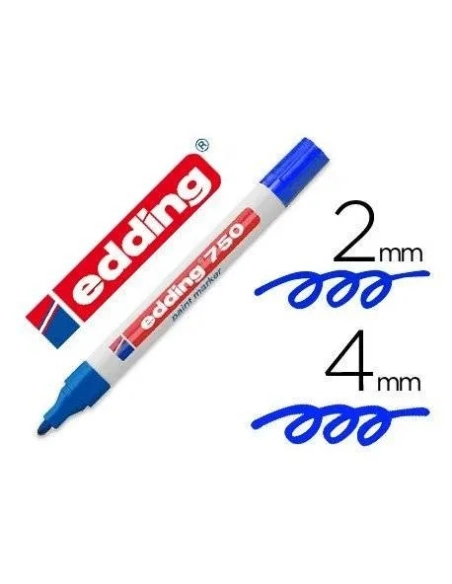 Marcador edding 750 azul