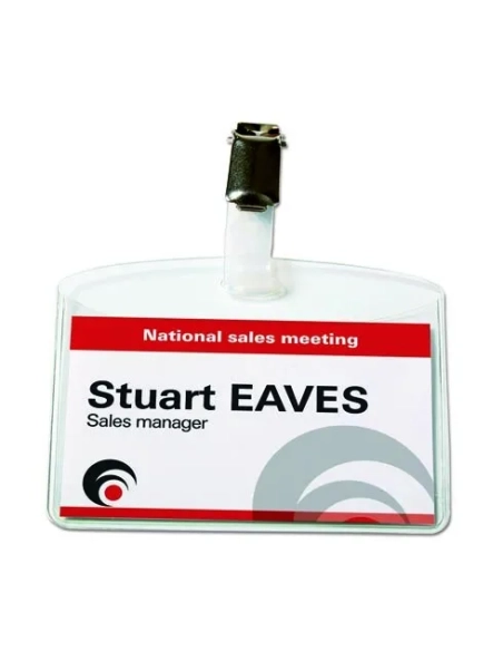 Pack  25 Identificador con clip avery  60x90