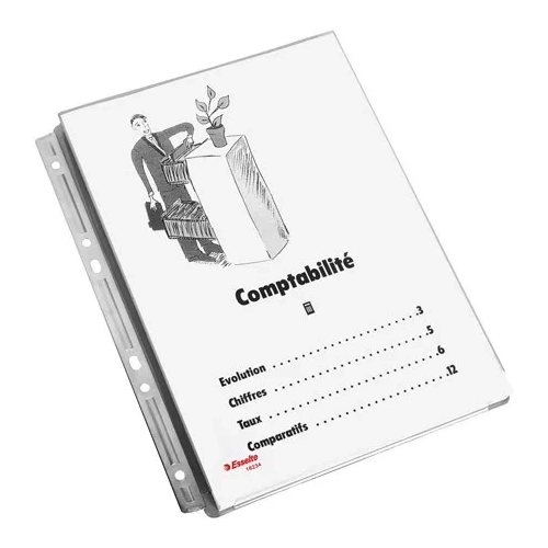 Bolsa 3 fundas PVC multitaladro sin solapa banda metal