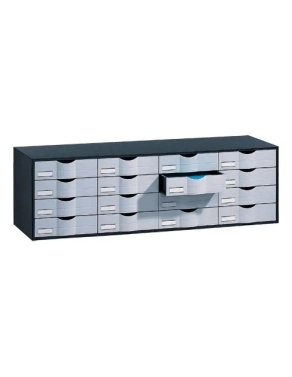 Bloque clasificado negro 16 cajon gris