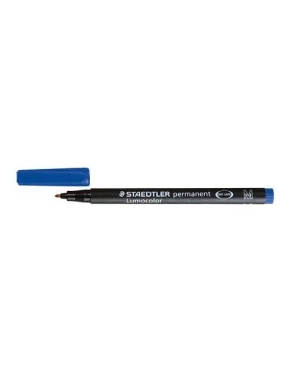 Rotulador permanente Staedtler Lumocolor 0,4mm azul