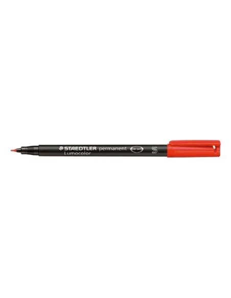 Rotulador permanente Staedtler Lumocolor 0,4mm rojo