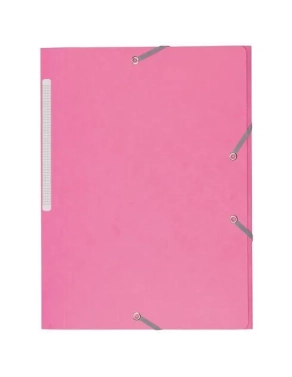 Carpeta carton con gomas gomas 3 solapas 450 gms JMB rosa