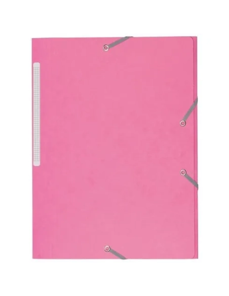 Carpeta carton con gomas gomas 3 solapas 450 gms JMB rosa