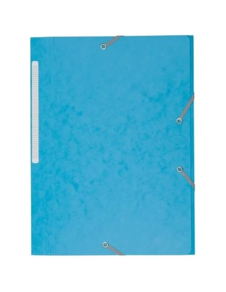 Carpeta carton con gomas 3 solapas 450 gms JMB azul claro