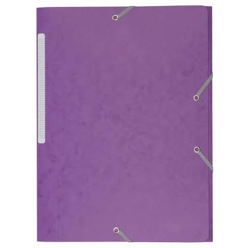 Carpeta carton con gomas 3 solapas 450 gms JMB Lila
