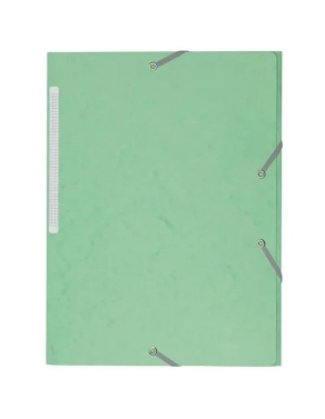 Carpeta carton con gomas 3 solapas 450 gms JMB Pistacho