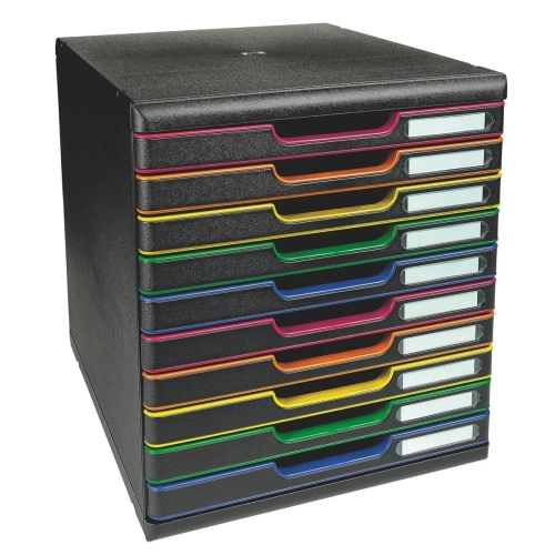 Modulo Organizador 10 Cajones Multicolor