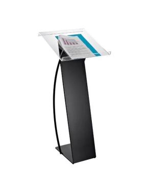 Pupitre plexi 42X42 pata metal