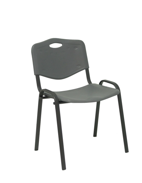 Silla visita plastica klara  gris