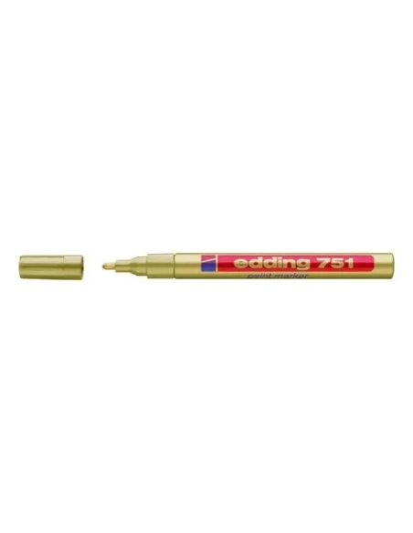 Marcador permanente Edding 751 oro