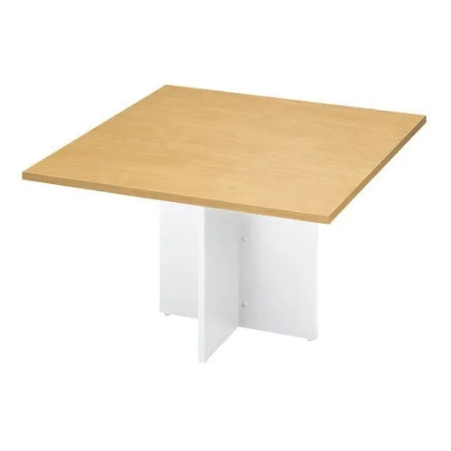 Tablero extensión mesa reunión ovalada haya patas blancas