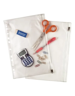 Fundas multitaladro A4 con cierre Zip 10 unidades