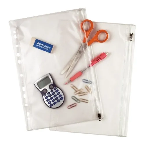 Fundas multitaladro A4 con cierre Zip 10 unidades