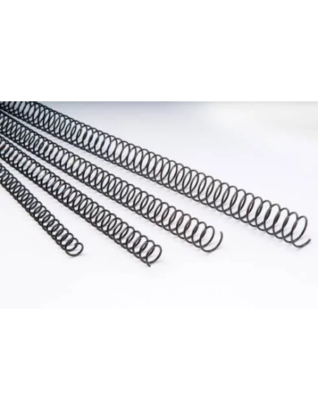 Espirales metálicas 46mm paso 5:1 para encuadernar negra