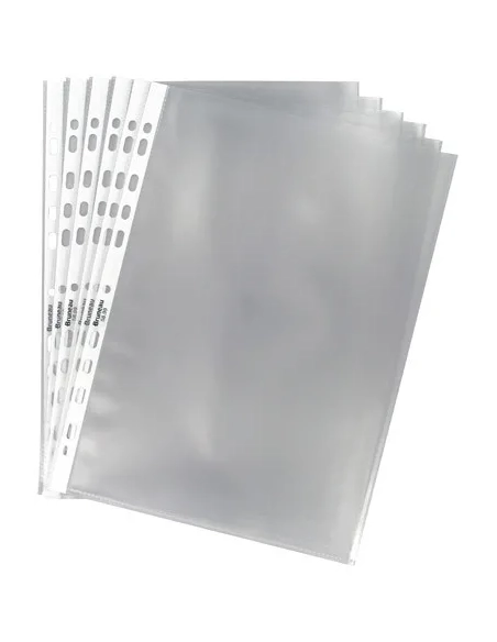 Caja 100 fundas multitaladro PVC  A4 100 mc