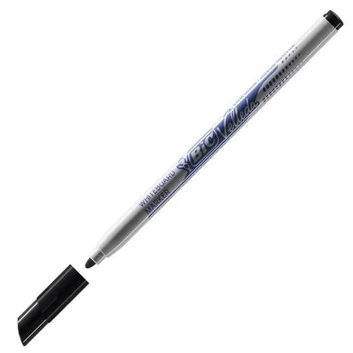 Rotulador pizarra punta fina velleda negro 172109