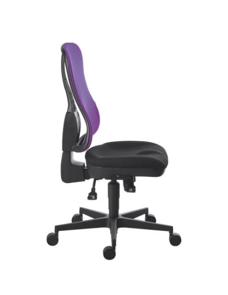 Silla oficina Adrio sincronizada respaldo malla violeta
