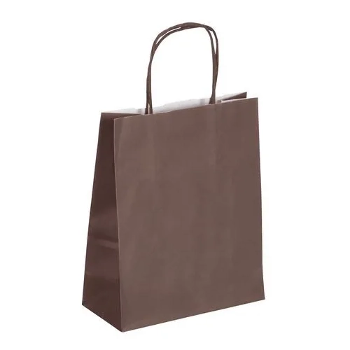 Bolsas papel 22x18x8 kraft 50 unds chocolate