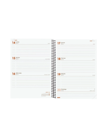 Agenda Finocam Opaque E10 215x155 semana vista negra