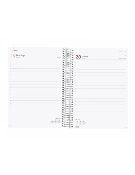 Agenda anual Finocan Basics E10 dia pagina personalizable