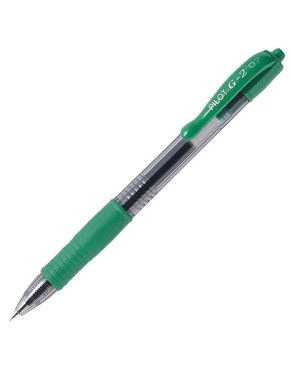 Bolígrafo pilot G2 trazo 0,7mm verde