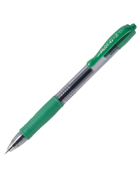 Bolígrafo pilot G2 trazo 0,7mm verde